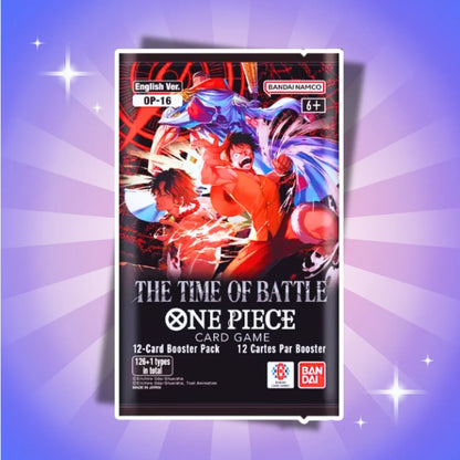 One Piece Card Game OP-16 The Time of Battle Booster Display Englisch – 24 Booster Packs