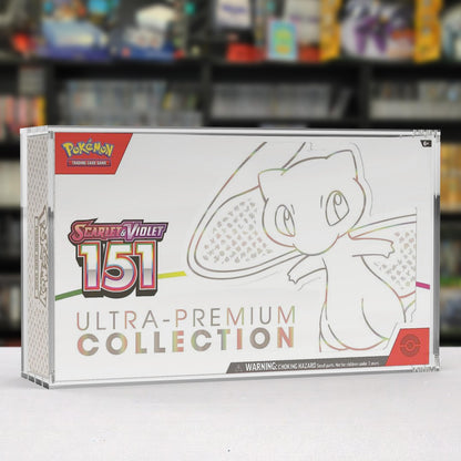 EVORETRO Vitrine Acryl Aufbewahrungsbox für Pokemon Scarlet und Violet 151 Ultra Premium Collection 1 Stück schützende staubdichte UV-beständige Vitrine